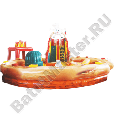 Коммерческий надувной батут "Пицца"