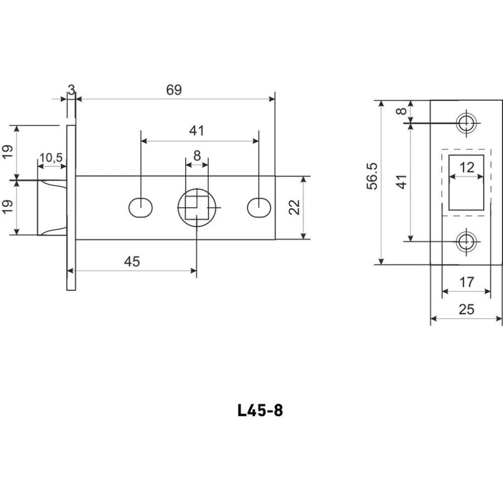 Комплект для двери Аллюр, ВЕНСАН MBN+L45-8 MBN (2640/S45), 14 664, г-фит