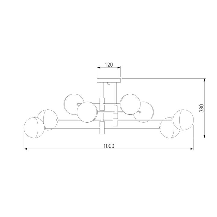 Потолочная люстра Eurosvet Nuvola 70129/8 латунь