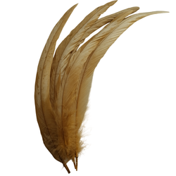 Перья петуха золотые 30 -35 см. за штуку