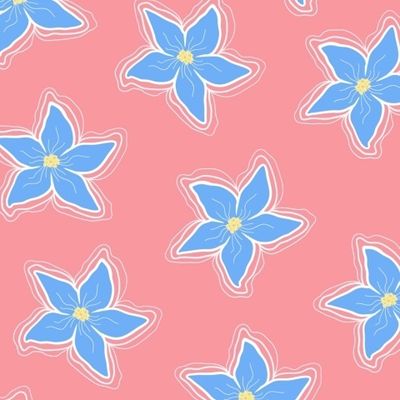 Голубой цветок