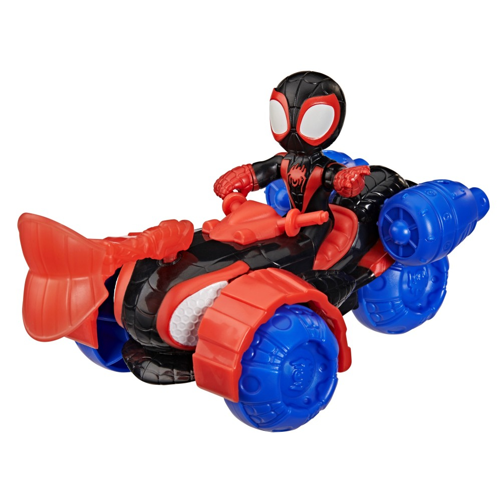 Hasbro SPIDEY i super-kumple - Транспортное средство Майлза "Spin" Моралеса Techno-Racer + фигурка G2460