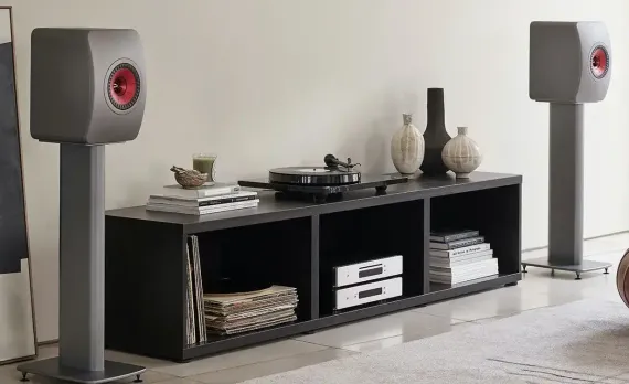KEF S2 Floor Stand Royal Blue Special Edition
