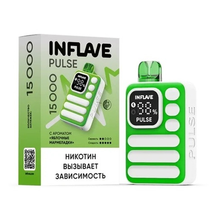 Inflave Pulse Яблочные мармеладки 15000 затяжек 20мг (2%)