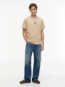 Футболка Tommy Jeans Multi-Crest Logo Beige