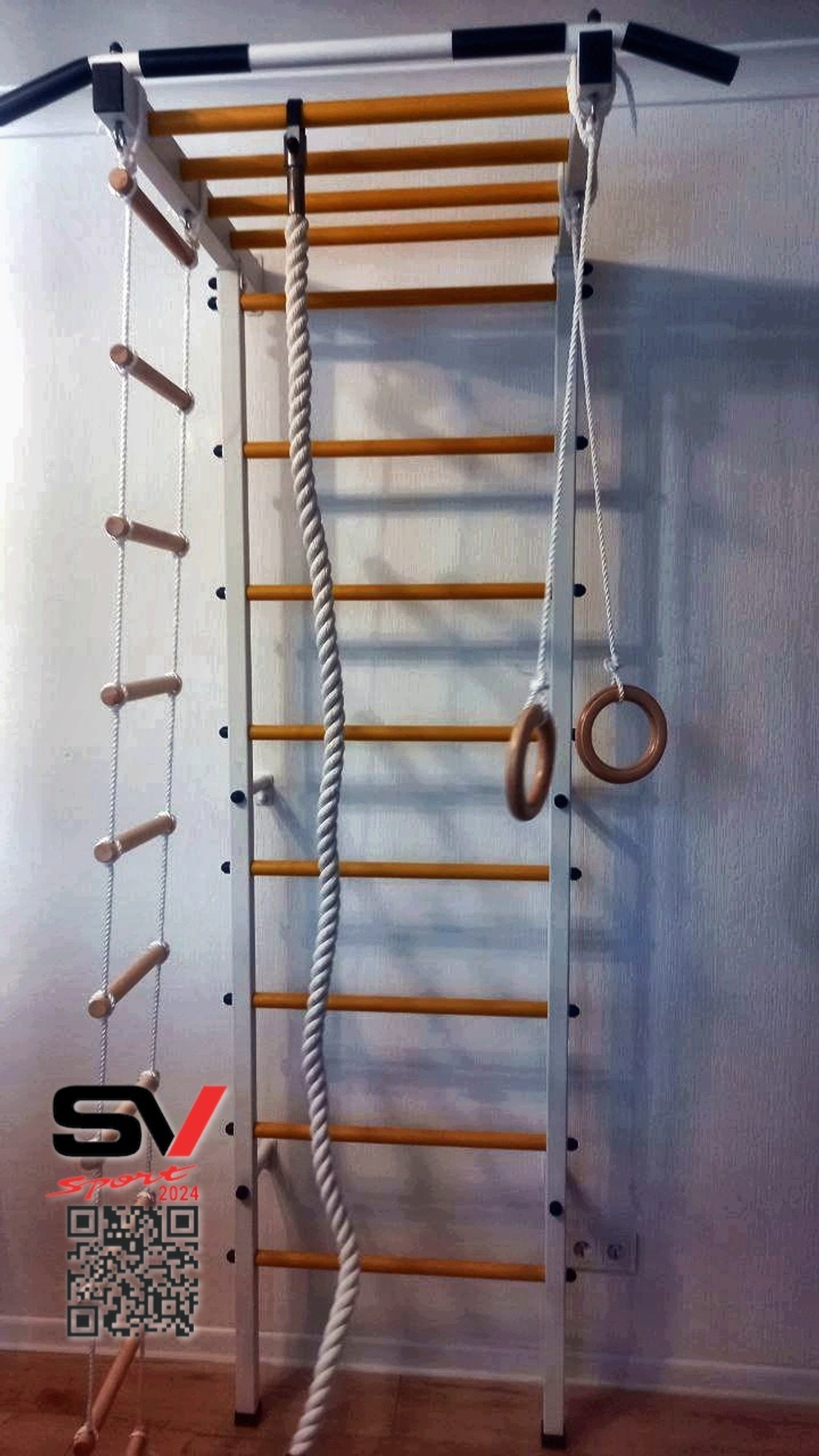 Монтаж шведской стенки Sv Sport в бетонные, кирпичные стены