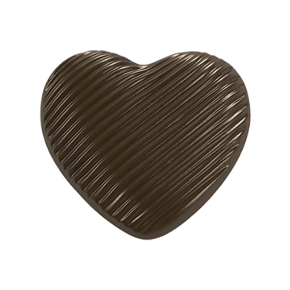 444 | Форма для шоколадных конфет &quot;Сердце с сечением&quot; (275*175 мм)