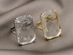 Перстень прямоугольный Crystal, 27мм
