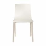 Стул пластиковый Scab Design Smilla Technopolymer, отбеленный бук, лен