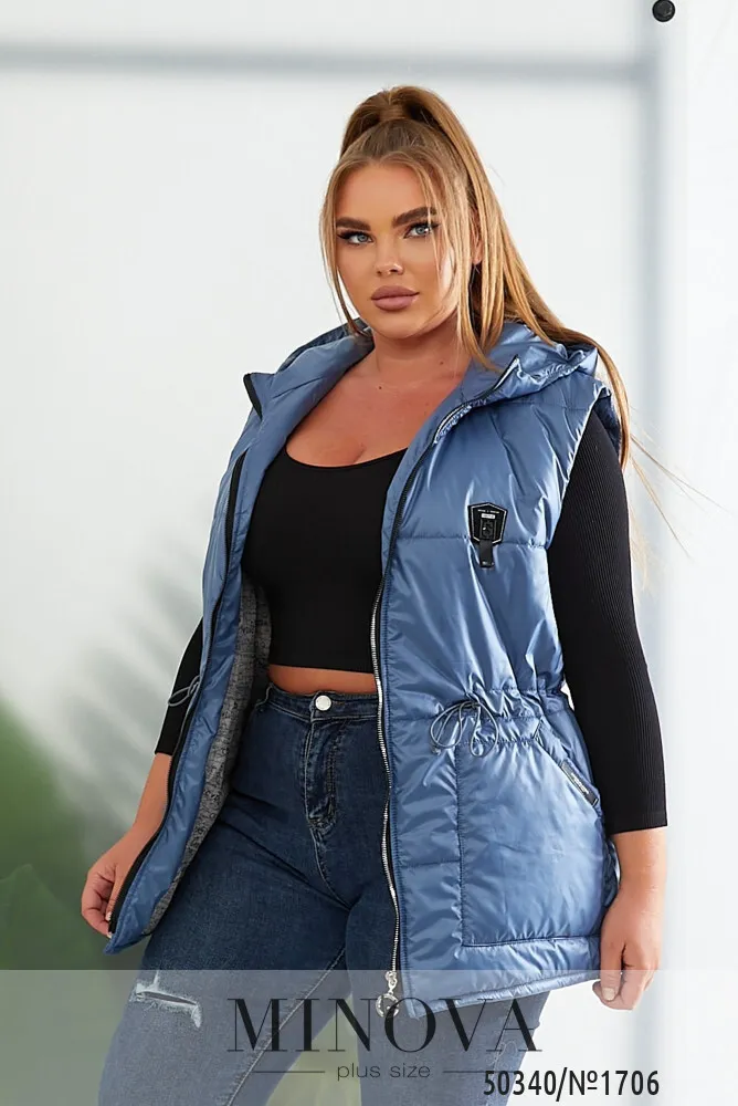Жилет 1706-джинс Minova