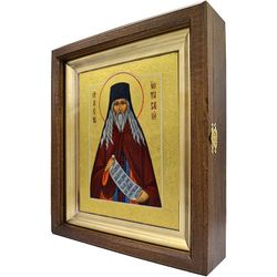 Лев Оптинский. Рукописная икона.