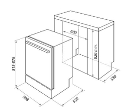Встраиваемая посудомоечная машина HOMSair DW65L