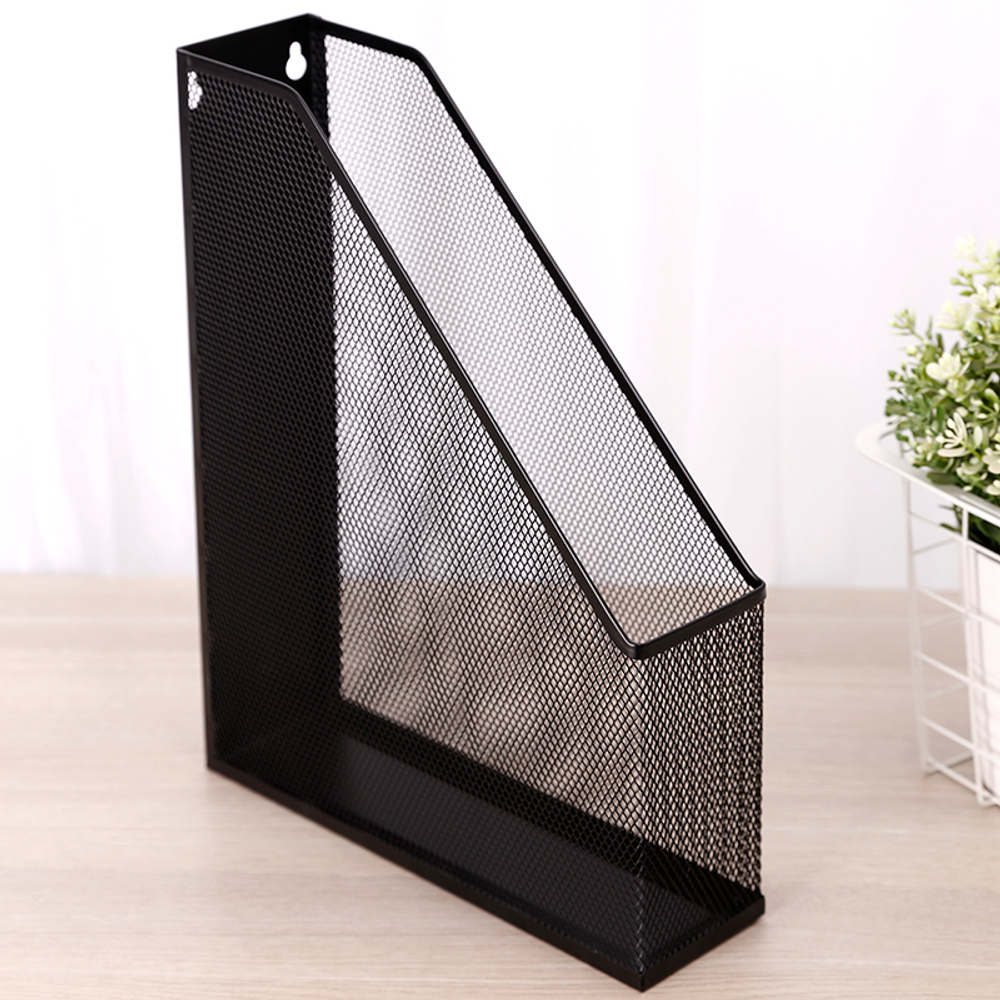 Лоток вертикальный DELI, металлический, черный