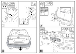 Фаркоп торцевой Berg для Toyota Land Cruiser 200 (кроме Executive и TRD) 2007-2021, шар F, 3000/120 кг, F.5713.002