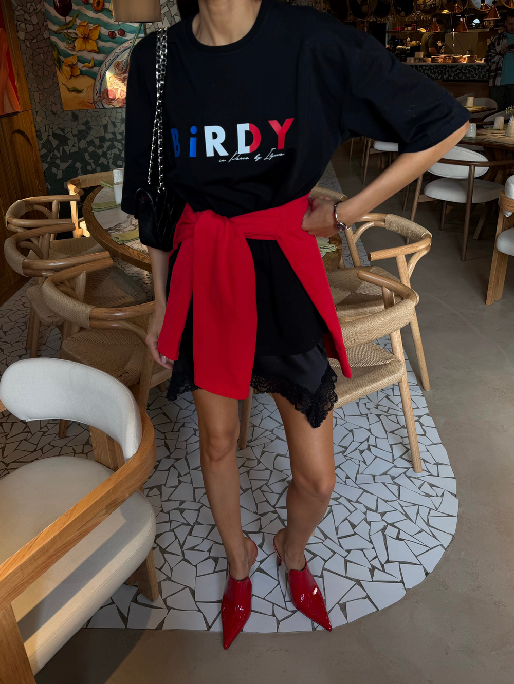 Юбка мини NUDE | Черный