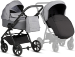Детская коляска Tutis Leo 3 Plus 3 в 1 с автокреслом Elo Lux EduSky Black 1582227 Stone Grey