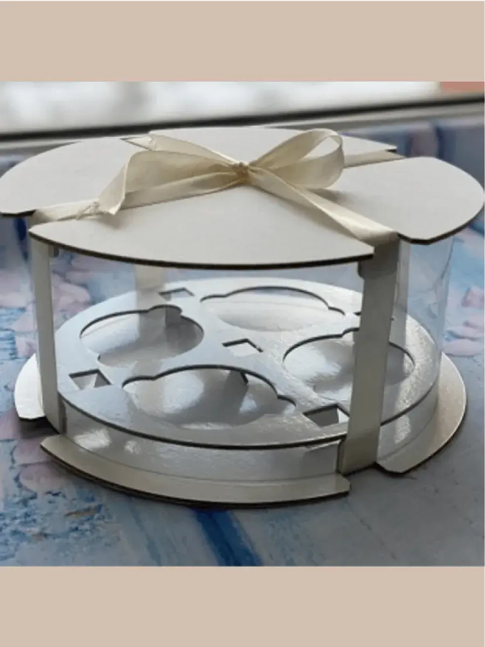 КОМПЛЕКТ тубусов для 4 капкейков - 5 шт