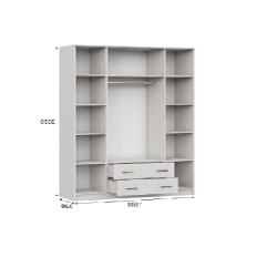 Шкаф для одежды ШК 1, ясень анкор светлый