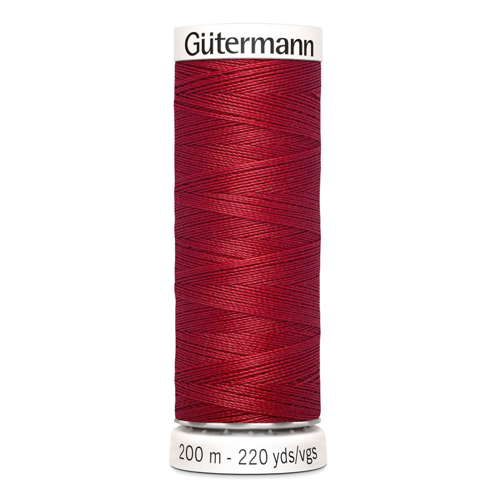 01 Нить Sew-All 100/200 м для всех материалов, 100% полиэстер Gutermann 748277 (046 бургундский)