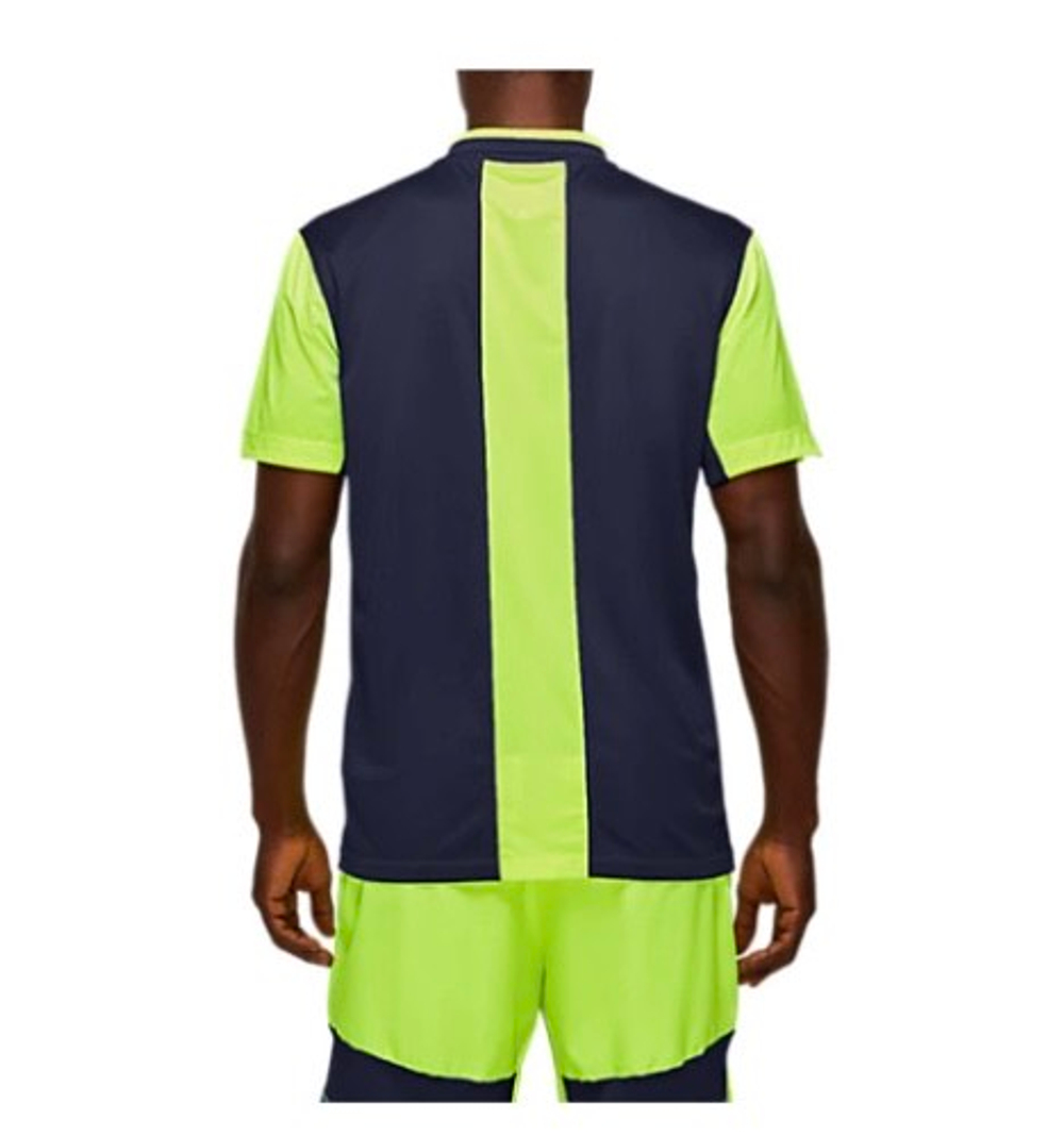 ASICS, COURT M POLO SHIRT, SAFETY YELLOW/PEACOAT, MEN, M