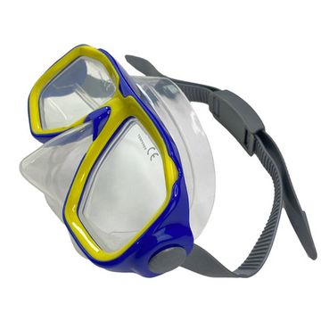 Маска подростковая Scorpena сине-желтая