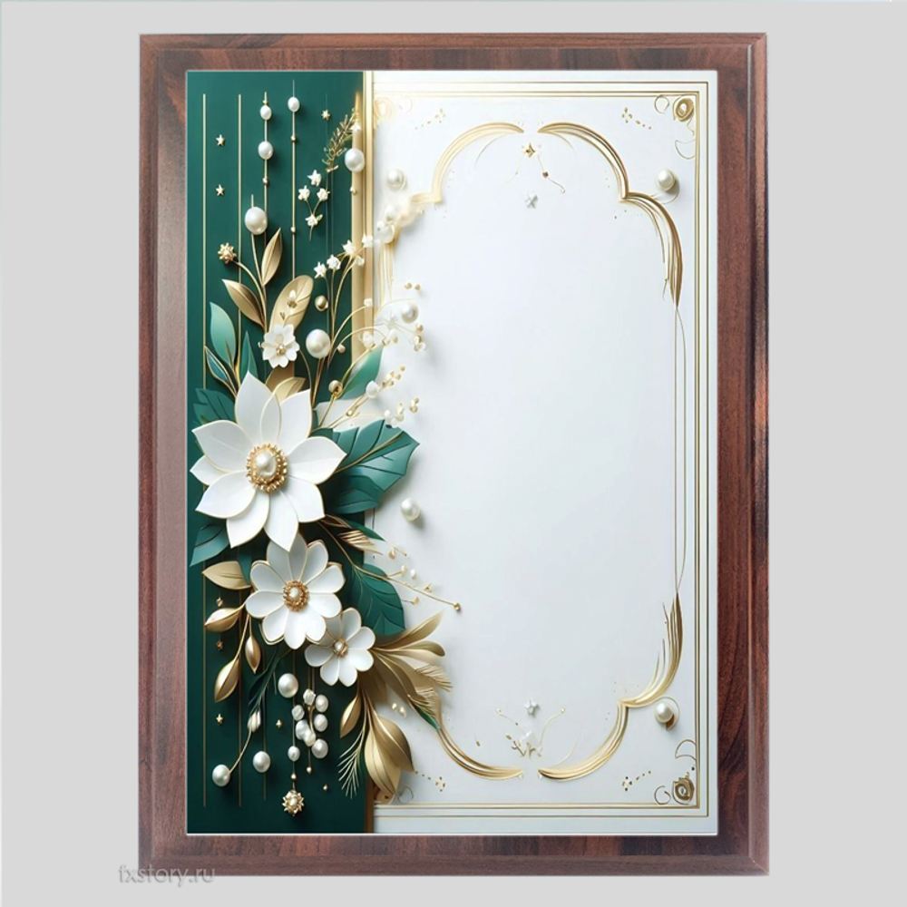 Плакетка наградная, полноцветная. 20 х 30