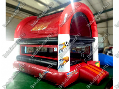 Детский надувной батут "Мячики" с крышей 5*3*3.5 м