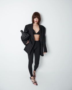 Леггинсы матовые черный