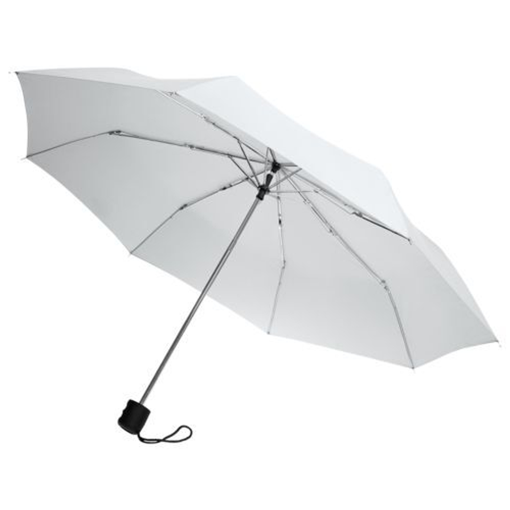 Зонт белый складной с нанесением логотипа