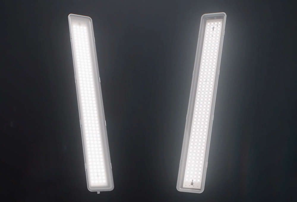 Светильник LED ДСП Axium 1300х210х90мм 50Вт 4000K рассеиватель закаленное стекло VARTON