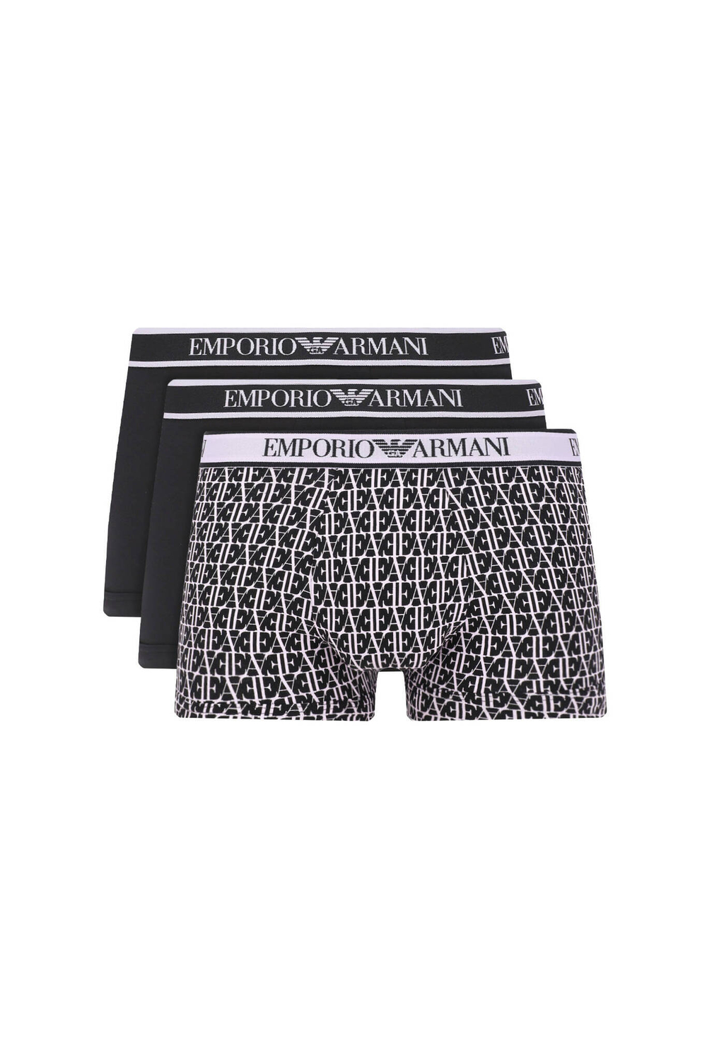 Трусики-боксеры 3шт. Emporio Armani - черный(112130 4R717)