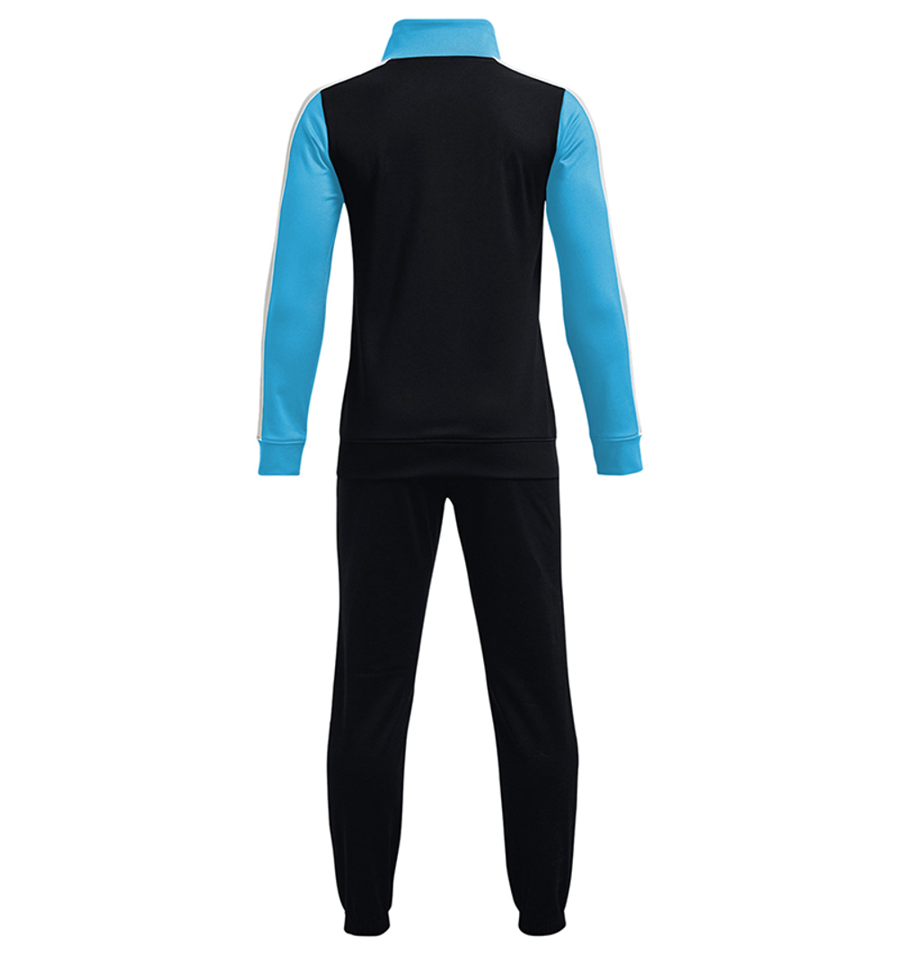 Костюм теннисный Under Armour Boys' UA Knit Colorblock Track Suit - black/turquoise
