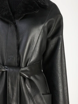 Дубленка зимняя шуба натуральная двухсторонняя оверсайз