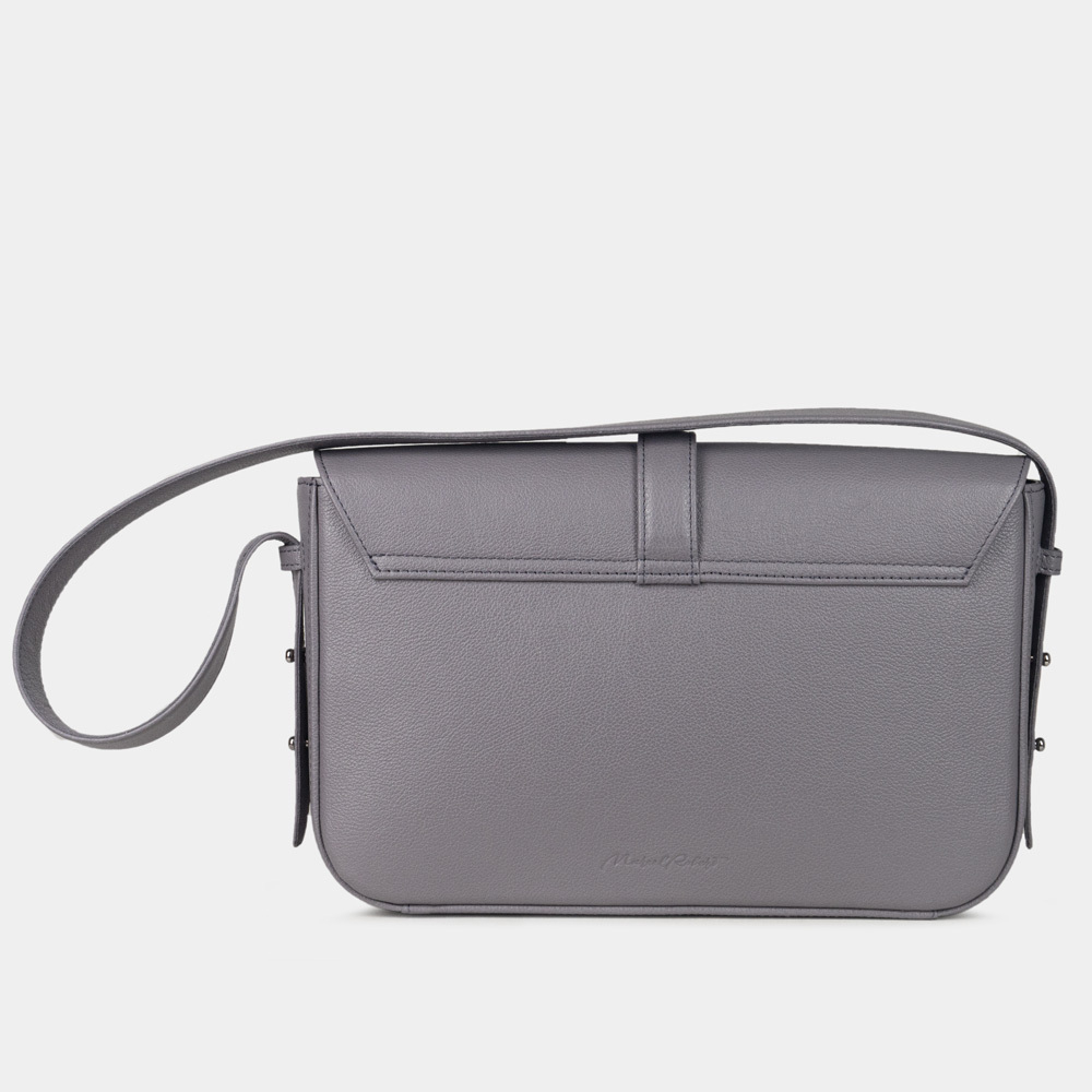 Сумка Universel из кожи теленка, серо-фиолетового цвета