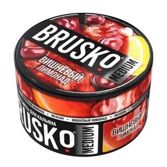Бестабачная смесь для кальяна BRUSKO, 250 г, Вишневый лимонад, Medium (M)