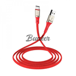 Кабель USB-Type-C Borofone BU7, красный нейлон, 1.2 м, 2.4А