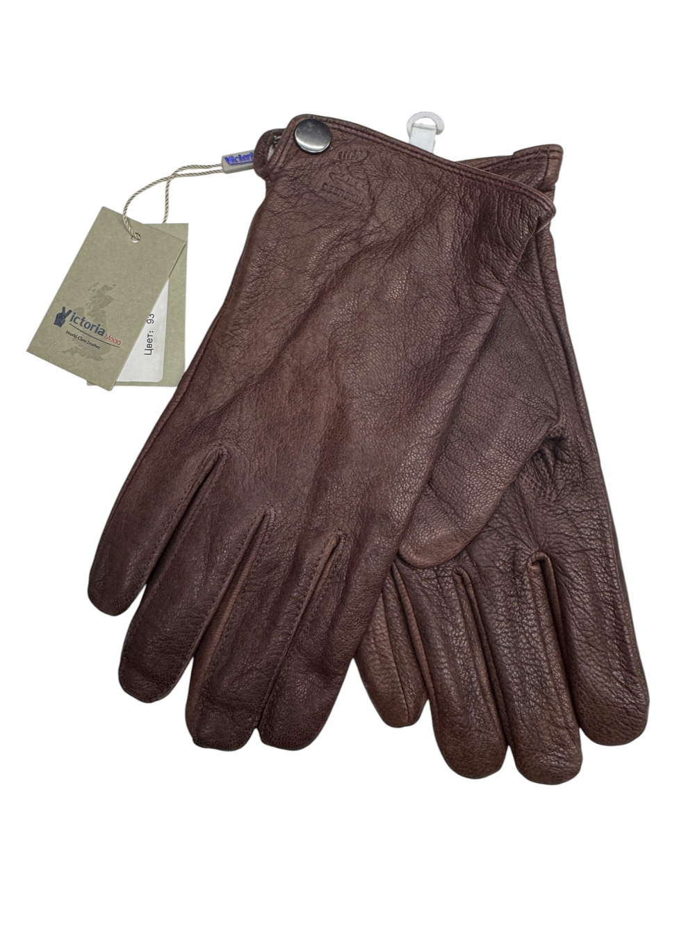 Перчатки. Мужские. Материал верха: Кожа оленя. Подклад: Трикотаж-шерсть. 5 шт в упаковке.
