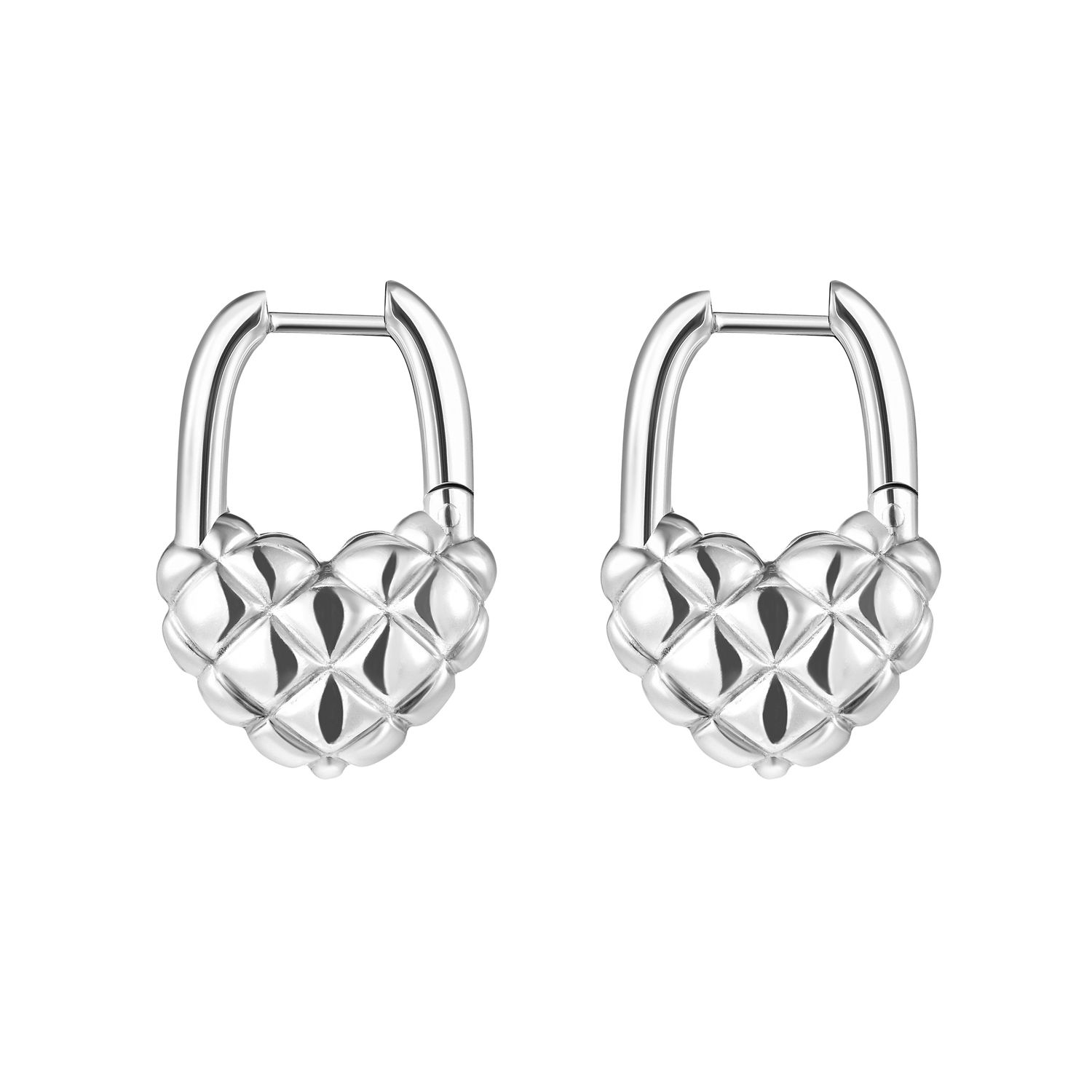 Серьги Lock My Heart Earring - Silver
