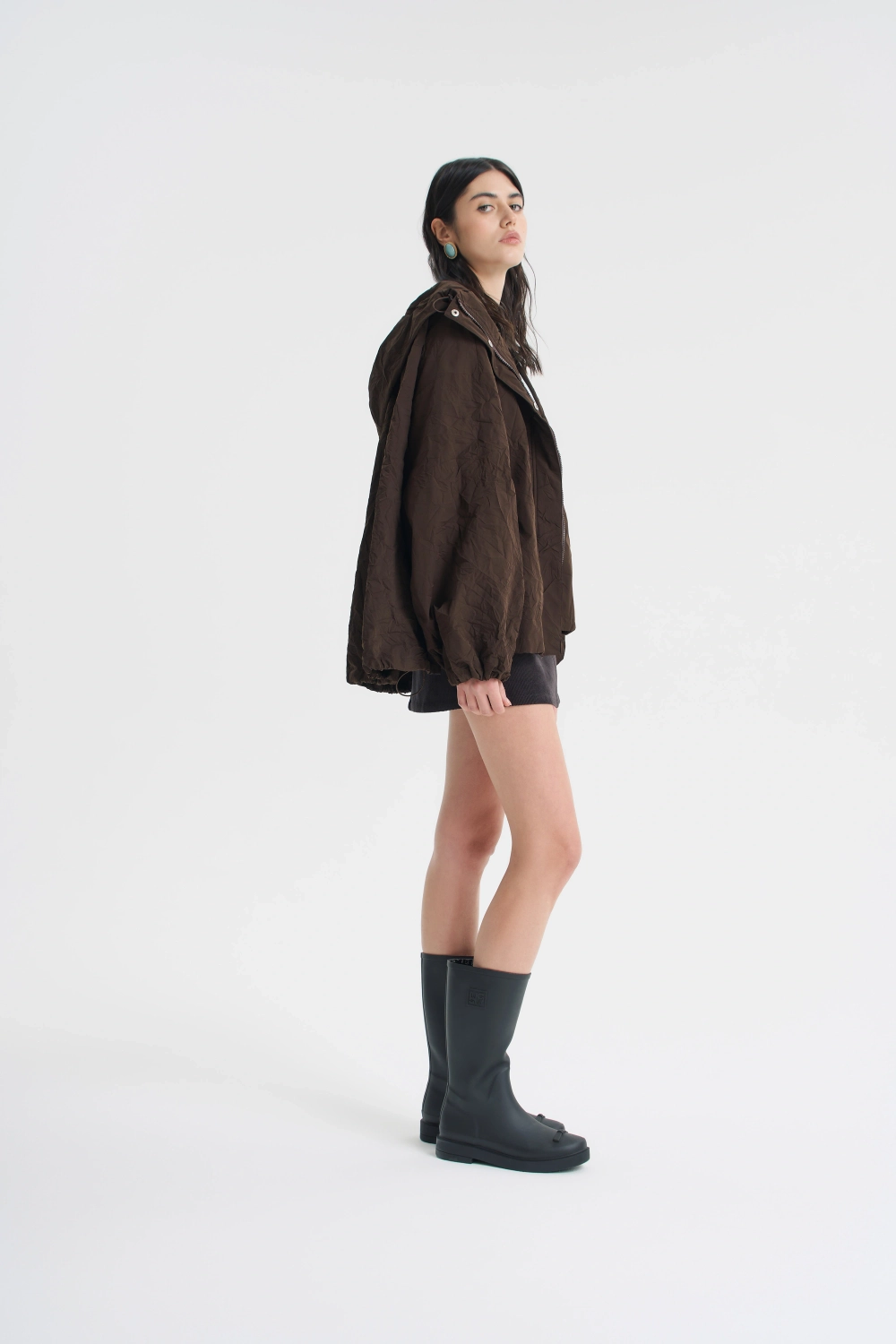 Куртка из жатой плащёвки