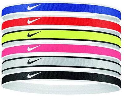 Повязка на голову Nike Tipped Swoosh Sport Headbands 6PK 2.0 - Multikolor