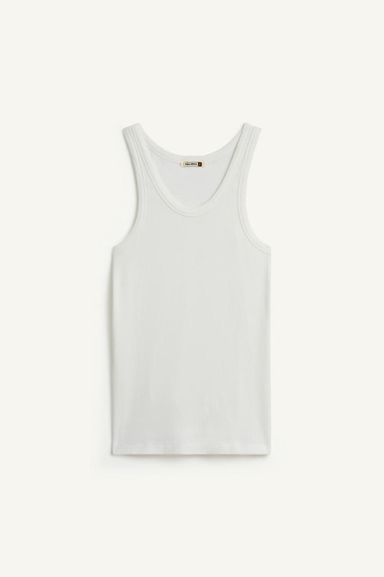 ZARA ТОП БЕЗ РУКАВОВ, ЭКРЮ