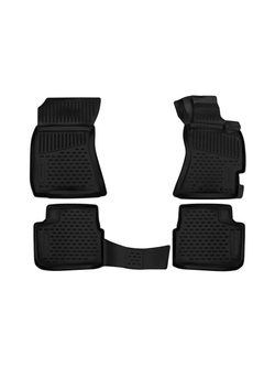 Коврики в салон для SUBARU Forester 3 (SH) AK, MK, 4WD, 2007-2012, правый руль, 4 шт. (полиуретан) ELEMENT3D4620210
