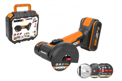 Аккумуляторная угловая шлифмашина Worx WX801 2.0Ач х1 кейс, 76 мм