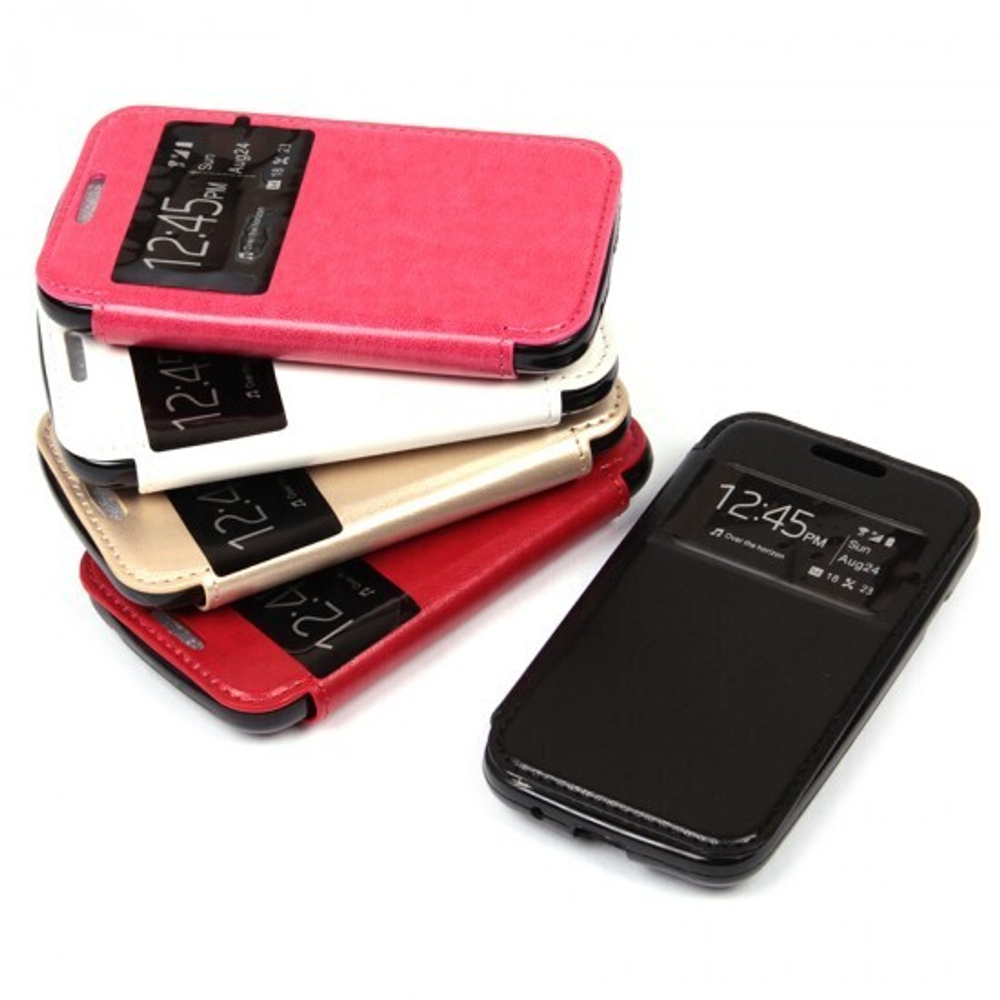 Чехол-книжка с магнитом для Samsung G313H Galaxy Ace 4 Lite, 007174-2 Розовый