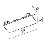 Заглушка для магнитного шинопровода Maytoni Radity TRA084EC-112B