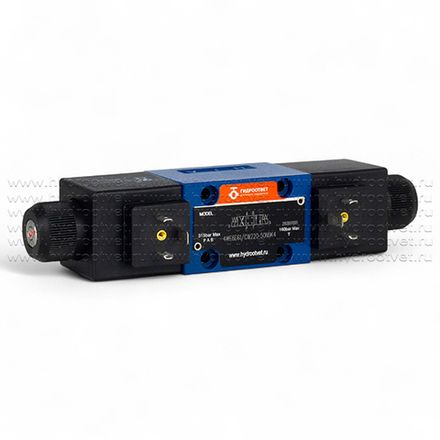 4WE6E61/CW220-50N9K4 - Гидрораспределитель золотниковый Ду 6 с электроуправлением, схема E (44), электроуправление W230, возврат - пружинный