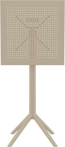 Стол пластиковый барный складной Sky Folding 60х60 бежевый