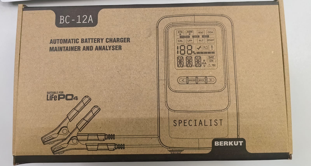 Автоматическое зарядное устройство BERKUT Specialist BC-12A