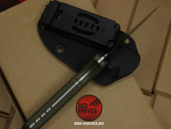 Нож фикс Wilderness - рукоять зеленый G10