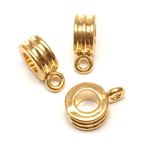 Бейл под шнур 4х12х9 мм, позолота